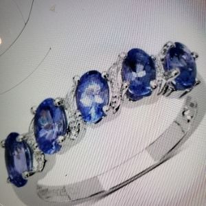 Silver Tanzanite size 8 ring